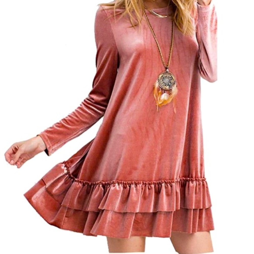 Easel Velvet Dress - M